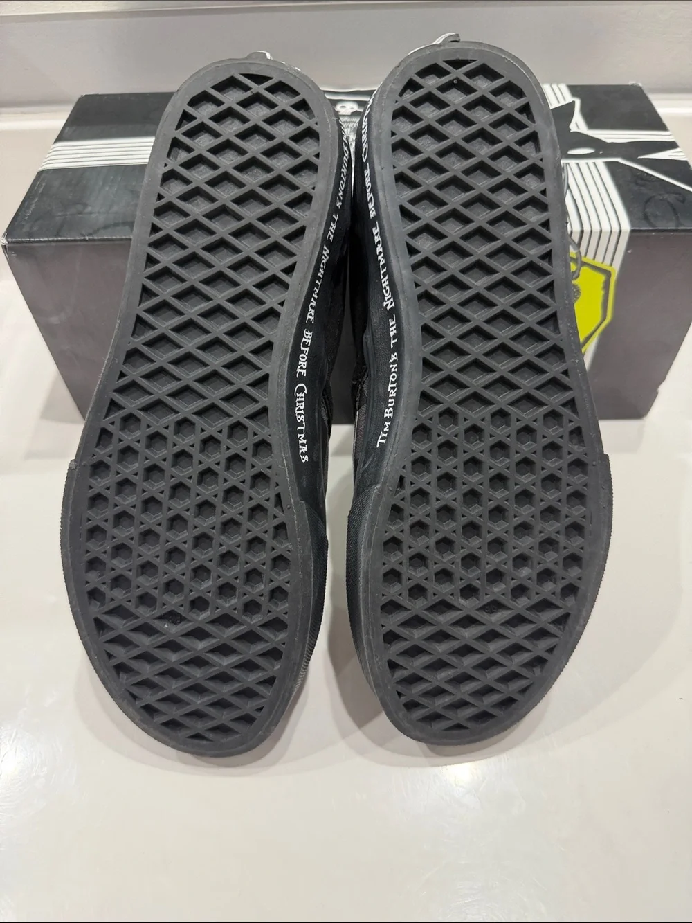 Vans Black & Gray Nightmare Before Christmas Slip-On Shoes